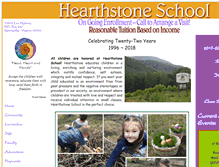 Tablet Screenshot of hearthstoneschool.org